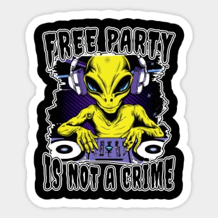 Free Tekno Is Not A Crime! Sticker